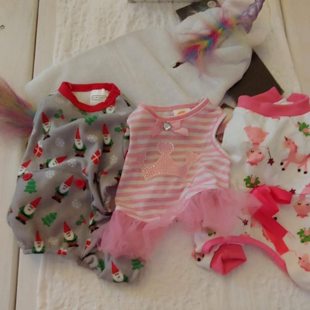 Bundle of 4 piece of XS.small dog clothes